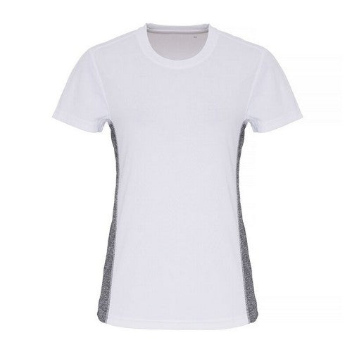 Front - TriDri Womens/Ladies Contrast Panel Performance T-Shirt