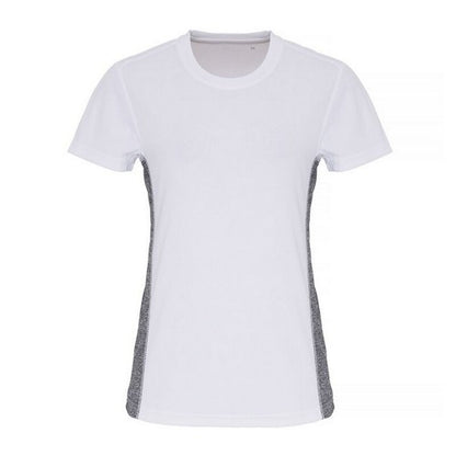 Front - TriDri Womens/Ladies Contrast Panel Performance T-Shirt