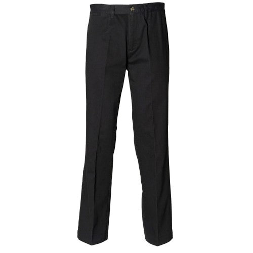 Front - Henbury Teflon® Coated Stain Resistant Flat Front Chino Workwear Trousers
