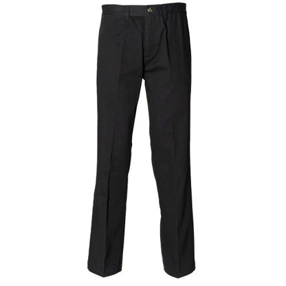 Front - Henbury Teflon® Coated Stain Resistant Flat Front Chino Workwear Trousers