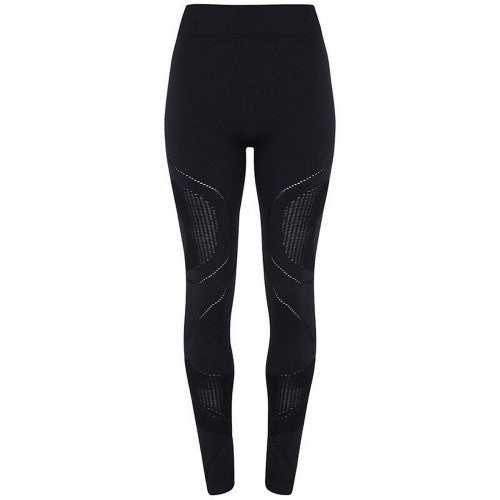 Front - TriDri Womens/Ladies Seamless 3D Fit Multi Sport Reveal Leggings