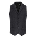 Front - Premier Mens Herringbone Waistcoat