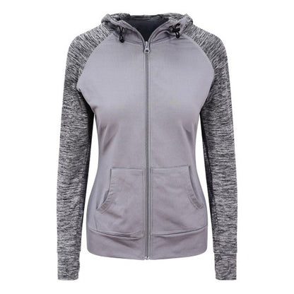 Front - AWDis Just Cool Womens/Ladies Girlie Cool Contrast Zoodie