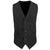 Front - Premier Mens Lined Polyester Waistcoat / Catering / Bar Wear (Pack of 2)