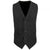 Front - Premier Mens Lined Polyester Waistcoat / Catering / Bar Wear (Pack of 2)