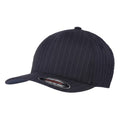Front - Yupoong Flexfit Unisex Pinstripe Baseball Cap (Pack of 2)