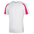 Front - Just Cool Mens Contrast Cool Sports Plain T-Shirt