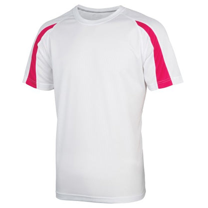 Front - Just Cool Mens Contrast Cool Sports Plain T-Shirt