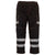 Front - Yoko Mens Hi Vis Polycotton Cargo Trousers With Knee Pad Pockets (Pack of 2)