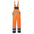 Front - Portwest Unisex Contrast Hi Vis Bib And Brace Coveralls - Unlined (S488) / Workwear (Pack of 2)