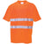 Front - Portwest Cotton Comfort Reflective Safety T-Shirt (Pack of 2)