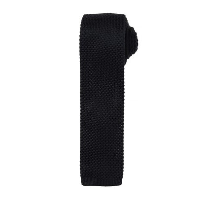 Front - Premier Mens Slim Textured Knit Effect Tie (Pack of 2)
