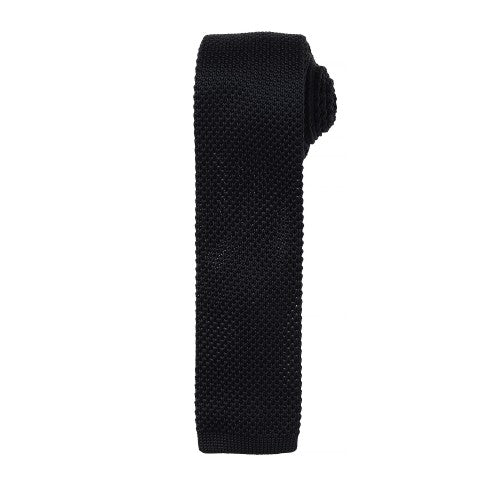 Front - Premier Mens Slim Textured Knit Effect Tie (Pack of 2)