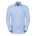Front - Russell Collection Mens Long Sleeve Tailored Coolmax Shirt