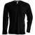 Front - Kariban Mens Slim Fit Long Sleeve V Neck T-Shirt