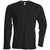Front - Kariban Mens Slim Fit Long Sleeve Crew Neck T-Shirt