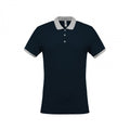 Front - Kariban Mens Two-Tone Pique Polo Shirt