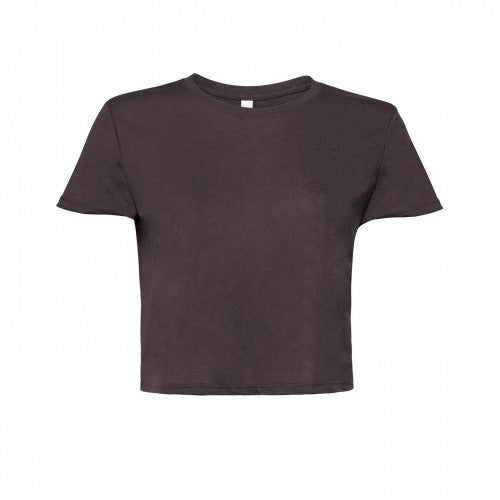 Front - Bella + Canvas Womens Flowy Cropped Tee