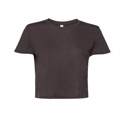 Front - Bella + Canvas Womens Flowy Cropped Tee