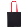 Front - Nutshell Varsity Cotton Shopper Long Handle Tote