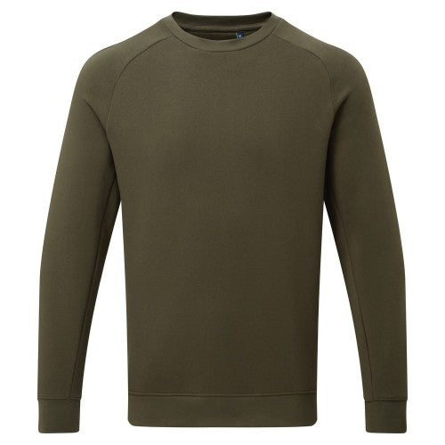Front - Asquith & Fox Mens Organic Crew Neck Sweatshirt