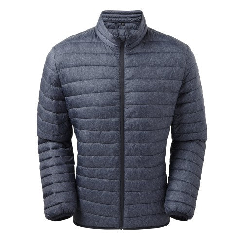 Front - 2786 Mens Melange Padded Jacket