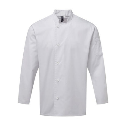 Front - Premier Unisex Adults Chefs Essential Long Sleeve Jacket