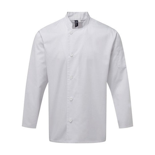 Front - Premier Unisex Adults Chefs Essential Long Sleeve Jacket