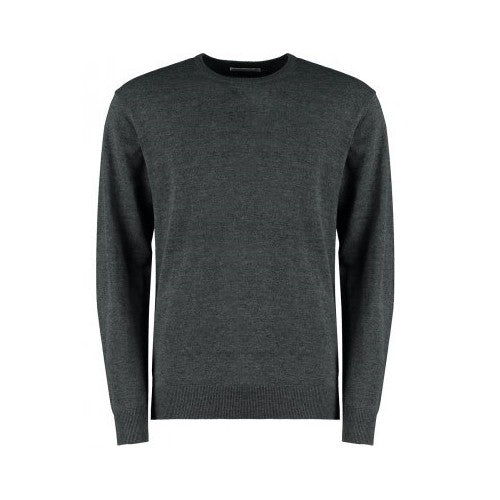 Front - Kustom Kit Mens Regular Fit Arundel Crew Neck Sweater