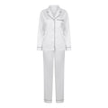 Front - Towel City Womens/Ladies Satin Long Pyjamas