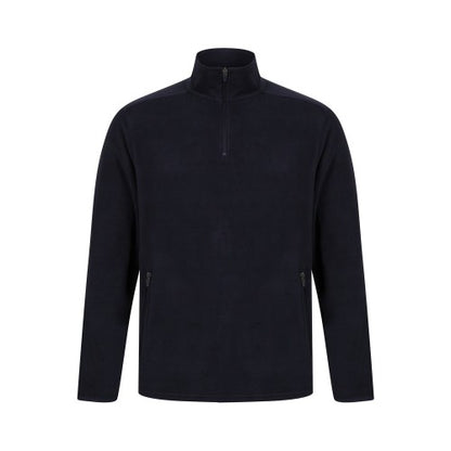 Front - Henbury Unisex Adults Quarter Zip Microfleece Jacket