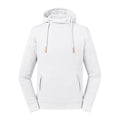 Front - Russell Adults Unisex Pure Organic High Collar Hooded Sweatshirt