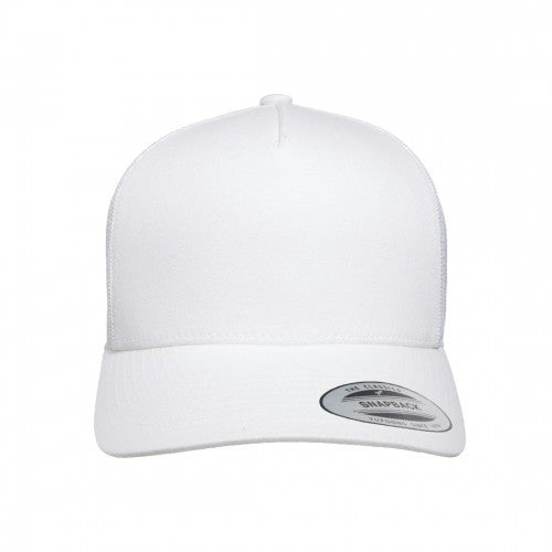 Front - Flexfit By Yupoong 5 Panel Retro Trucker Cap