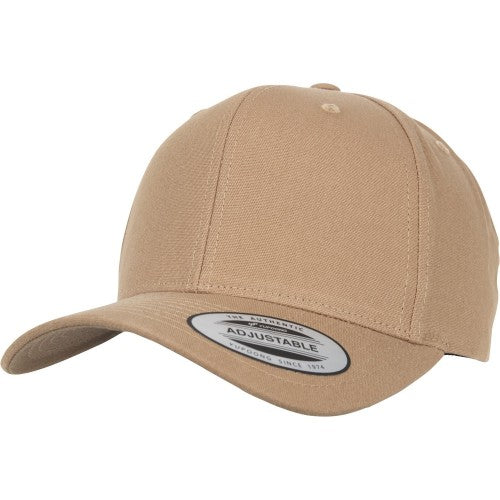 Front - Flexfit By Yupoong 6 Panel Curved Metal Snap Cap