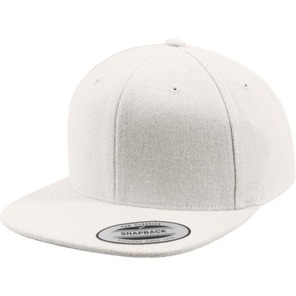 Front - Flexfit By Yupoong Melton Wool Snapback Cap