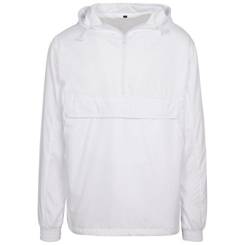 Front - Build Your Brand Unisex Adults Basic Pullover Jacket