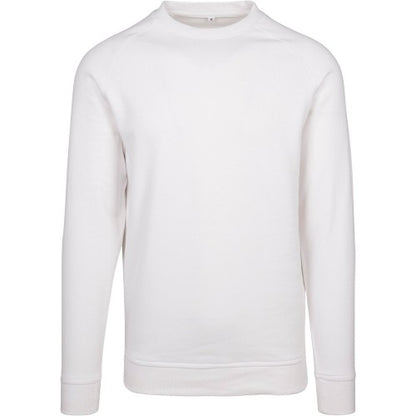 Front - Build Your Brand Mens Raglan-Sleeved Crew Neck Sweat
