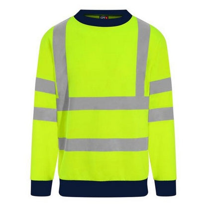 Front - PRO RTX Mens High Visibility Sweatshirt