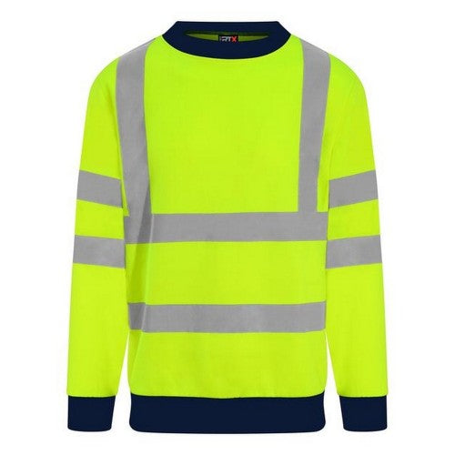 Front - PRO RTX Mens High Visibility Sweatshirt