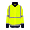 Front - PRO RTX High Visibility Mens Full-Zip Fleece