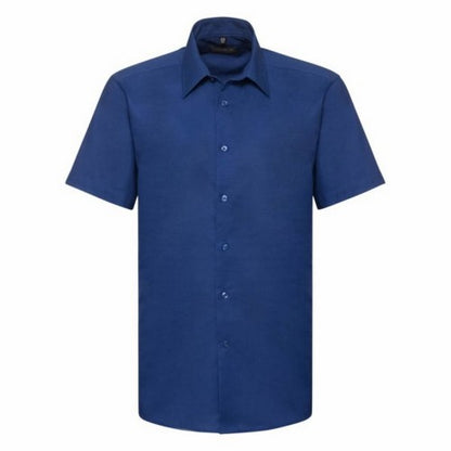 Front - Russell Collection Mens Oxford Easy-Care Tailored Shirt
