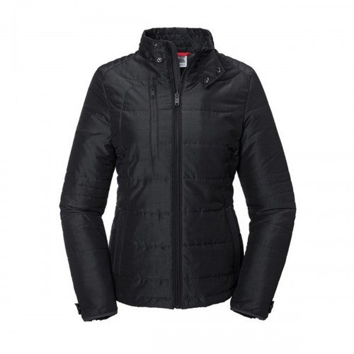Front - Russell Womens/Ladies Cross Padded Jacket