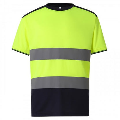Front - Yoko Mens Hi-Vis Two Tone T-Shirt