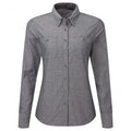 Front - Premier Womens/Ladies Organic Fairtrade Certified Chambray Formal Shirt