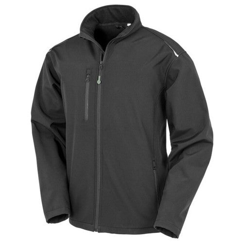 Front - Result Genuine Recycled Mens 3-Layer Softshell Jacket