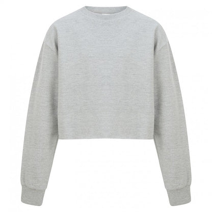 Front - SF Minni Girls Heather Slounge Sweatshirt