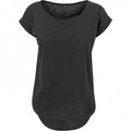 Front - Build Your Brand Womens/Ladies Long Slub T-Shirt