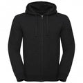 Front - Russell Mens Authentic Melange Zipped Hoodie