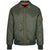 Front - Build Your Brand Mens Collared Bomber Jacket