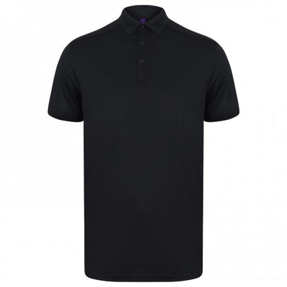 Front - Henbury Mens Stretch Polo Shirt